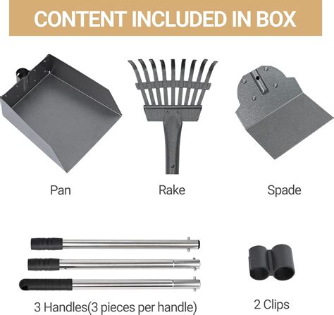 Heeyoo Dog Pooper Scooper, Dog Poop Tray and Rake India | Ubuy