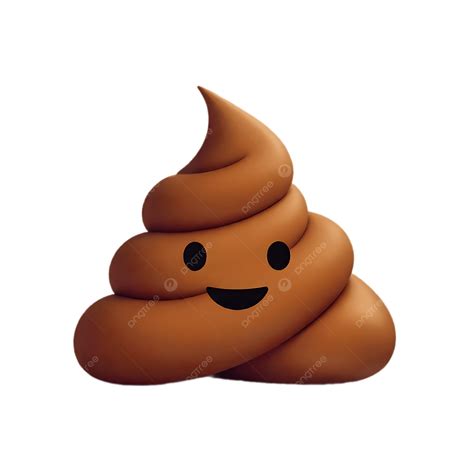 3d Smiling Poop Emoji Happy Turd Illustration, Poop, Emoji, Turd PNG ...