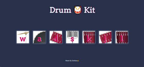 Image result for JavaScript Drum Kit