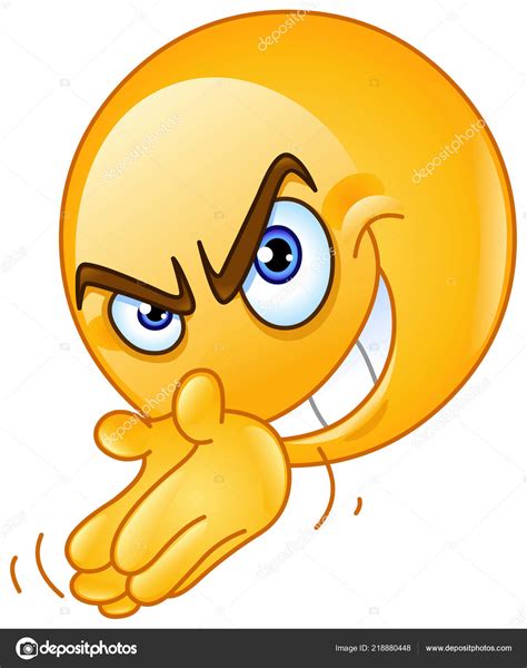 Scheming emoticon Stock Vector Image by ©yayayoyo #218880448