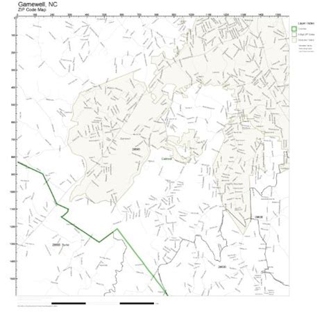 Buy ZIP Code Wall of Gamewell, NC ZIP Code Not Laminated Online at ...
