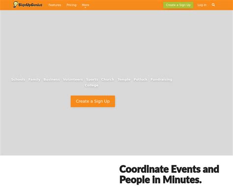 Image result for Sign Up Genius Features