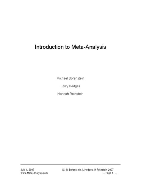 Meta-Analysis Introduction 的图像结果