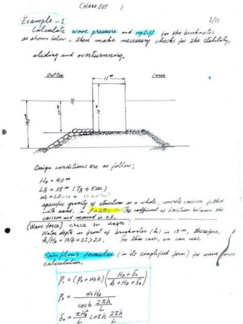 Breakwater Design Example | PDF