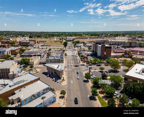 Pueblo, CO, USA - July 26, 2023: Aerial photo Downtown Pueblo Colorado ...
