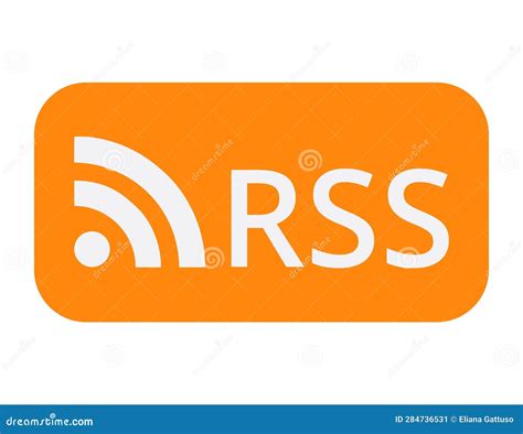Colorful really Simple Syndication Symbol.Vector Illustration Stock ...