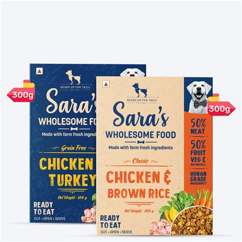 Sara's Wholesome Food Classic Chicken & Brown Rice and Grain-Free Chic ...