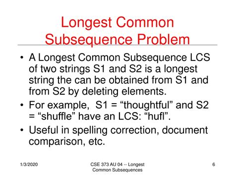 Longest Common Subsequence Problem 的图像结果