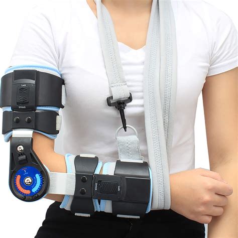 Buy Elbow Brace with ROM, Hinged Elbow Support Orthosis, Adjustable ...