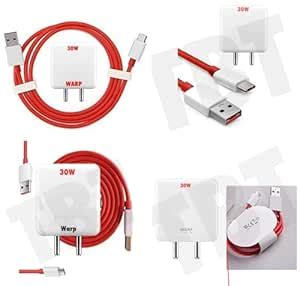 TBT-Original Warp Charger 30 Watt Charger Adapter with Type C USB Data ...
