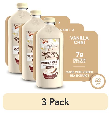 (3 pack) Bolthouse Farms Perfectly Protein Vanilla Chai Tea Drink, 52 ...
