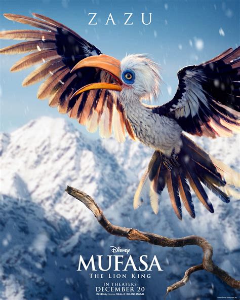 Mufasa: The Lion King - Zazu Character Poster | Moviefone