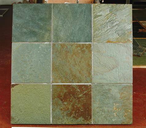 Multi colour Olive Green Slate Flooring | Stone & Slate (tiles)