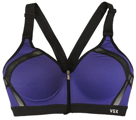 Victoria's Secret Incredible Front Close Sports Bra 38D Purple ...