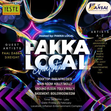 Pakka Local Chapter 4, Inflation Entertainment Complex, King Street ...