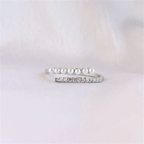 Buy 925 Silver Studded Pearl Ring for Women