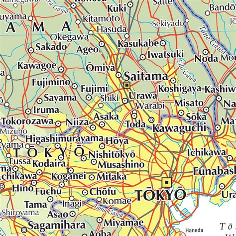 The Times Map of Japan: Tokyo to Osaka by Times Maps | Avenza Maps