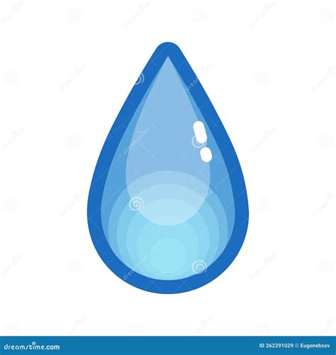 Water Drop or Tear Drop Large Size Icon for Emoji Smile Stock Vector ...