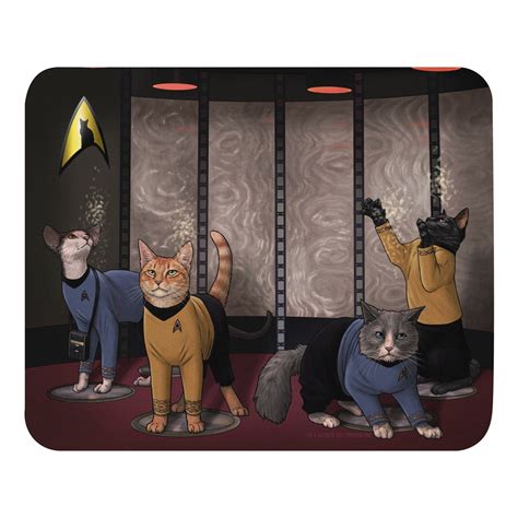 Star Trek The Next Generation Crew Cats Mouse Pad – Paramount Shop