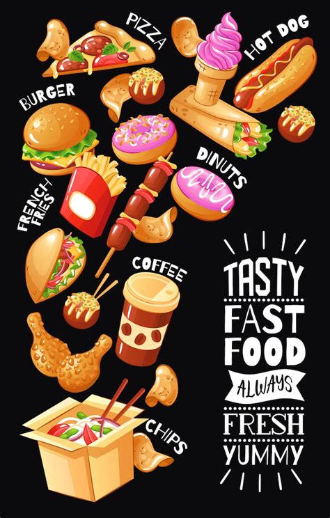 Pizza burger chicken beer Vectors - Download Free High-Quality Vectors ...