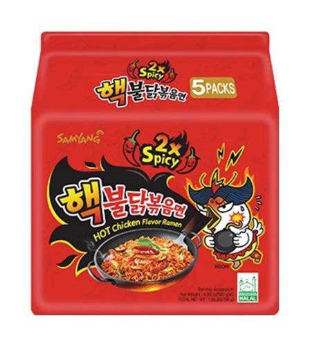 Samyang Buldak Spicy Ramen, Hot Chicken Ramen, Korean Stir-Fried ...