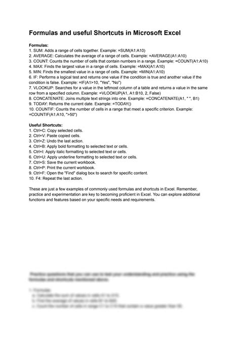 Image result for Excel Math and Formulas Shortcuts