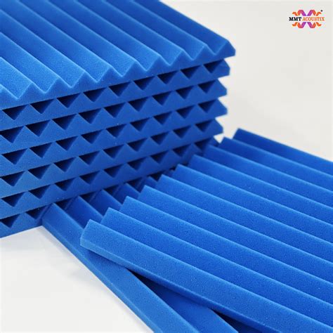 Wedge Acoustic Foam Panel 1" | 1x1 ft | European Blue – MMT Acoustix