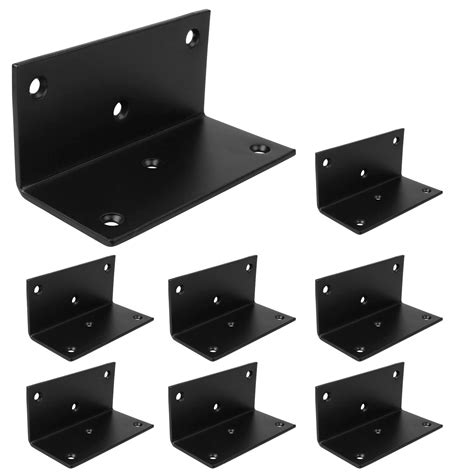 8 Pcs 2x4 Black L Steel Corner Braces 90 Degree | Desertcart INDIA