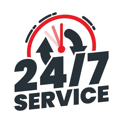 24x7 service logo Images - Free Download on Freepik