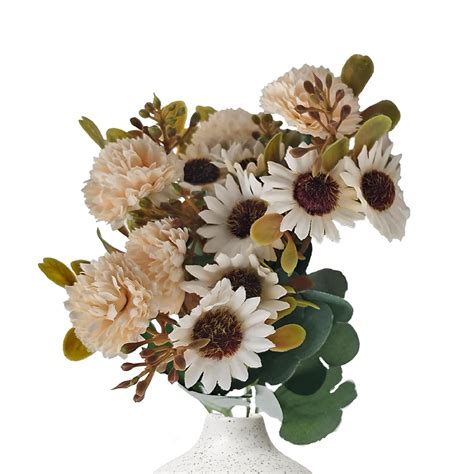 Kraft Seeds by 10CLUB Artificial Mixed Floral Bunch | White Mixed ...
