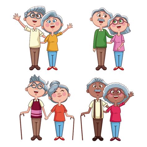 Elderly people cartoon Images - Free Download on Freepik