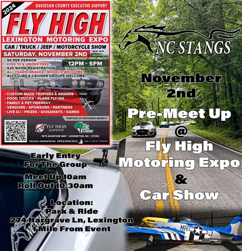NC Stangs Pre-Meet Up For The Fly High Motoring Expo/Car Meet, Park ...