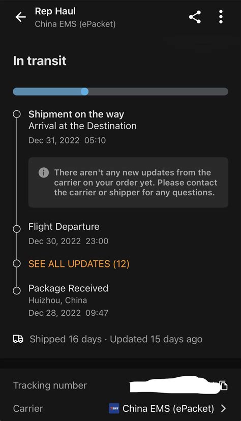 Is this normal? It hasn’t updated in 2 weeks now, this is my first haul ...