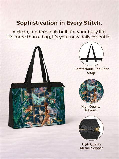 Women’s Work Tote Bag Night Magic – Elegant & Practical | Kalankit