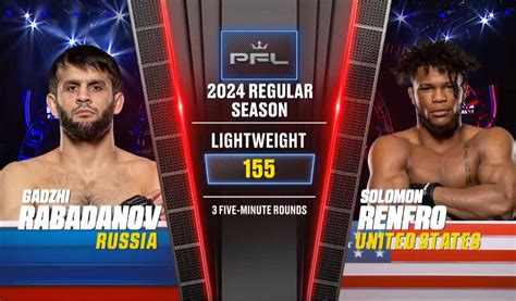 What time is PFL 2 Tonight? Rabadanov vs Renfro - Start times ...