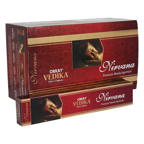 Orkay Vedika Nirvana 12 pkt of 15gm Each (Contains 180 Incense Sticks ...
