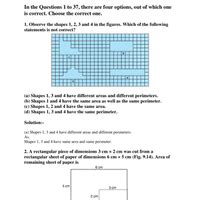 NCERT Exemplar Solutions: Perimeter and Area - Mathematics (Maths ...