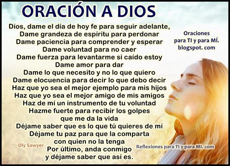 Oraciones para TI y para MÍ: ** ORACIÓN A DIOS