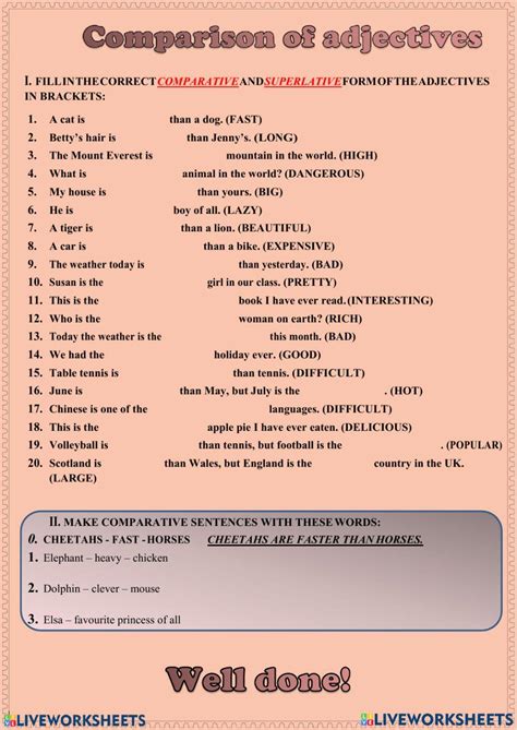 Image result for Comparison Test Worksheets