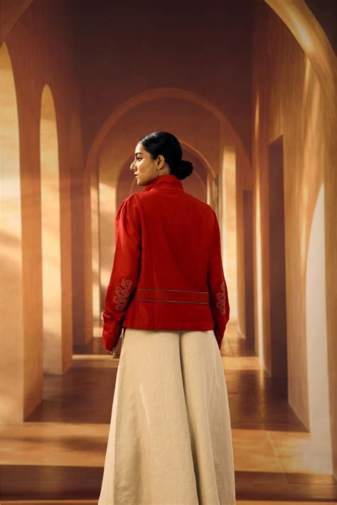 Cropped Shaket with Elbow Patch – Vivek Karunakaran