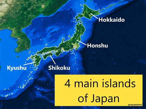 The 4 main islands of Japan - GEOGRAPHY HOST