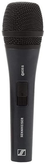 Sennheiser E835‑S Dynamic Cardioid Vocal Stage Microphone | On/Off ...