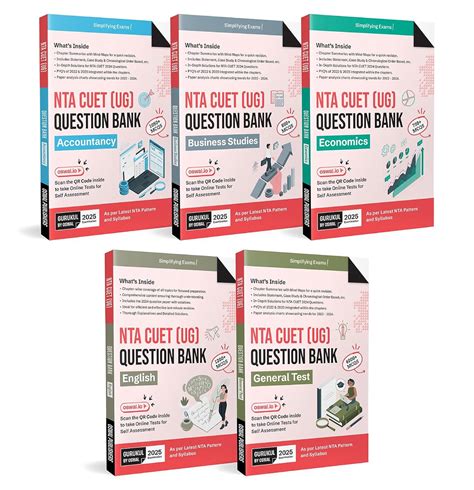 Gurukul By Oswal NTA CUET Question Bank Bundles (Set of 5 ...