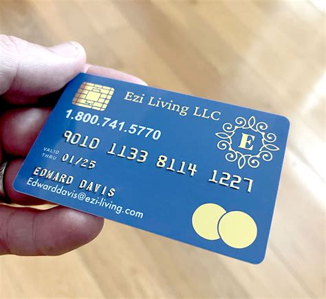 Embossed Credit Card Style Plastic Business Card Printing - 250 FREE ...