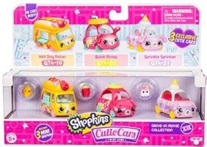 Shopkins Cutie Cars 3 Pack Collections DieCast Collectible Cars with ...