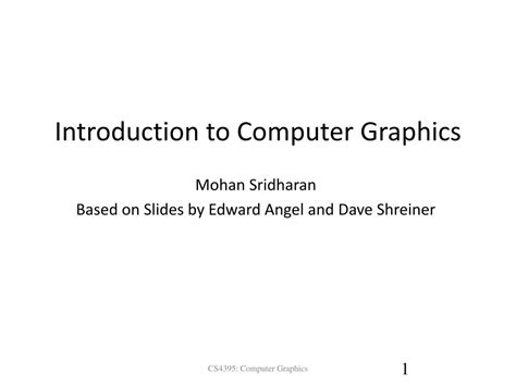 Image result for Intro to Computer Graphic