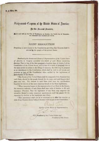 Image result for Seventeenth Amendment