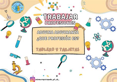 ADIVINA ADIVINANZA TABLERO PARA TRABAJAR LAS PROFESIONES Y LECTO - Aula ...