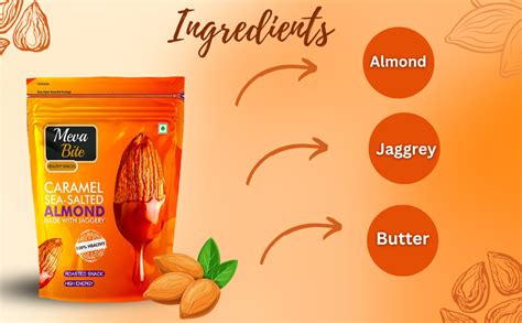 MevaBite Tasty & Smooth Caramelized Almonds Jaggery | Flavoured Almonds ...