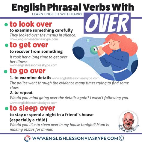 English Phrasal Verbs with Over - Learn English with Harry 👴